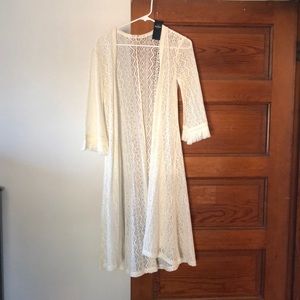 Adorable knitted kimono